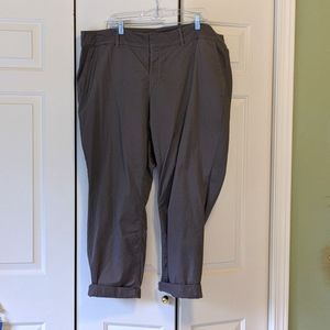 Loft Girlfriend Chino, Gray, 22W